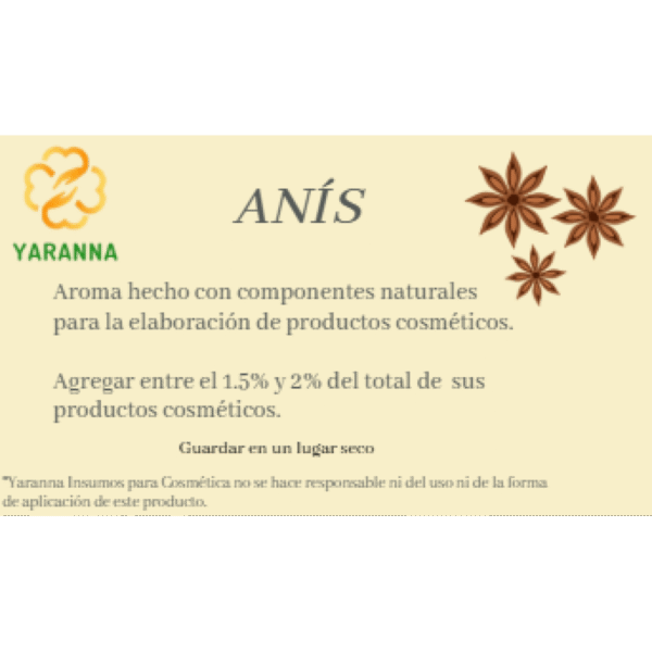 Aroma Anis 50 ml para jabones Aroma Anis 50 ml para jabones
