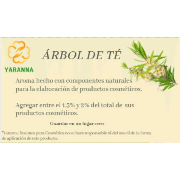 Aroma Arbol de Te 15 ml. Aroma Arbol de Te 15 ml.