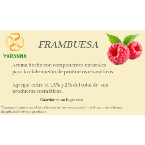 Aroma Frambuesa 15 ml para jabones Aroma Frambuesa 15 ml para jabones
