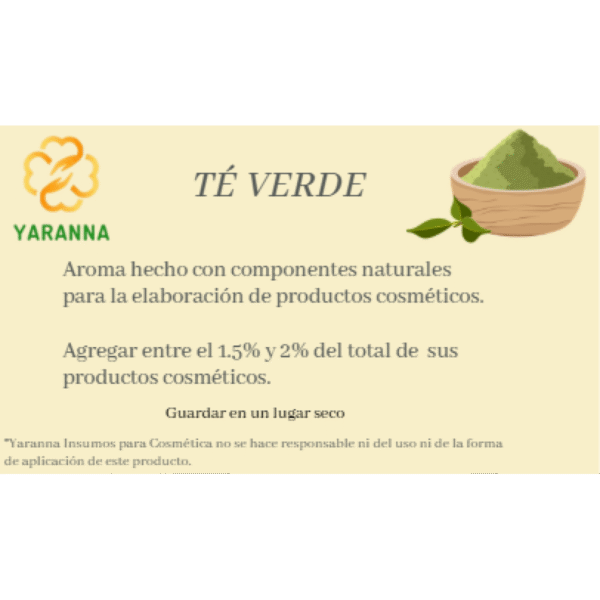 Aroma Te verde 50 ml para jabones Aroma Te verde 50 ml para jabones