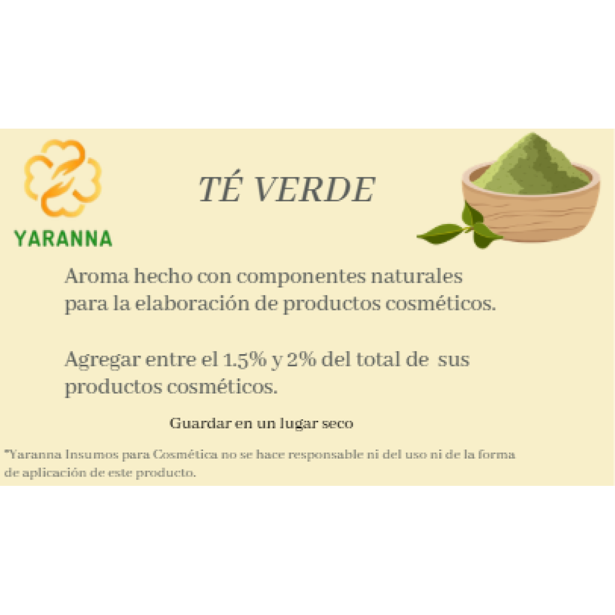 Aroma Te verde 50 ml para jabones