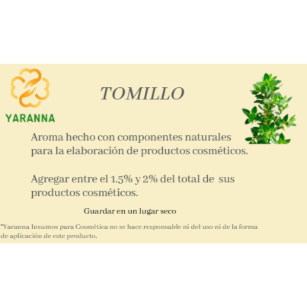 Aroma Tomillo 15 ml. Aroma Tomillo 15 ml.