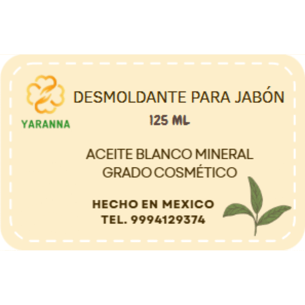 Desmoldante para jabón 125 ml. Desmoldante para jabón 125 ml.