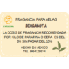 Fragancia Bergamota 250 g para velas.
