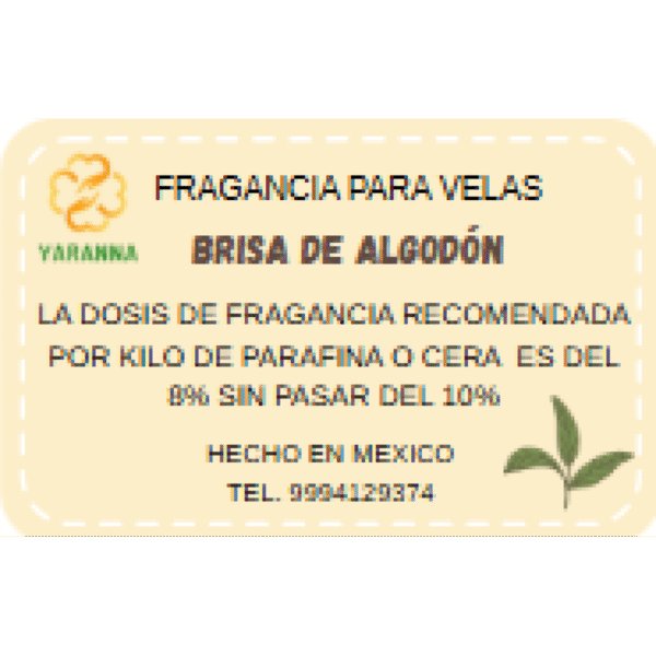 Fragancia Brisa del Algodón 20 g para velas Fragancia Brisa del Algodón 20 g para velas