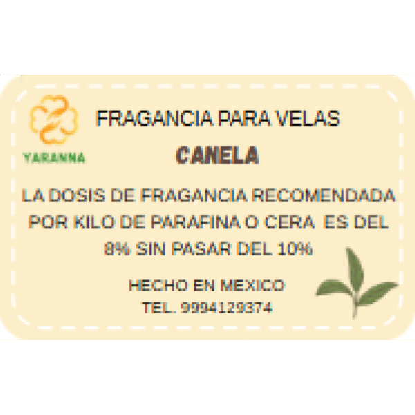 Fragancia Canela 125g para velas.