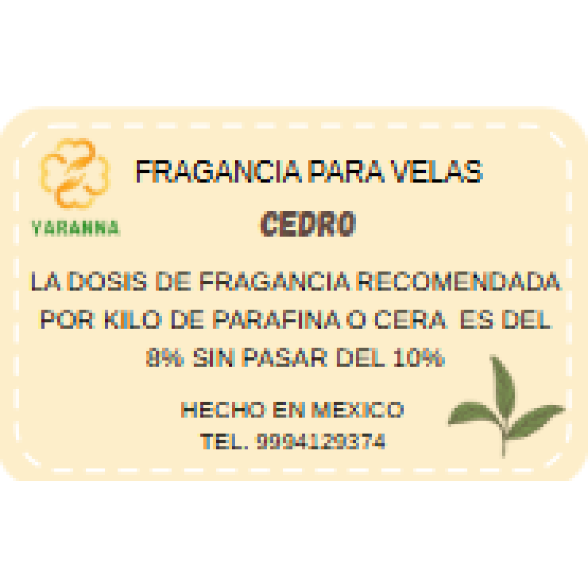 Fragancia Cedro 20 grs para velas