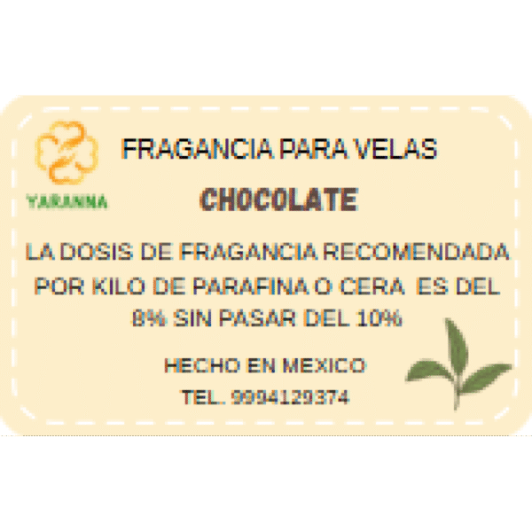 Fragancia Chocolate para velas 125 g