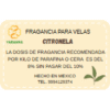 Fragancia Citronela 125 grs para velas.