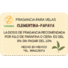 Fragancia Clementina/Papaya 20 g para velas