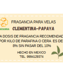Fragancia Clementina/Papaya 50 grs para velas