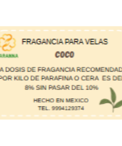 Fragancia Coco 50 grs para velas.