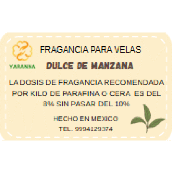 Fragancia Dulce de Manzana para velas 20 g