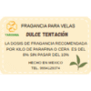 Fragancia Dulce Tentación para velas 125 grs