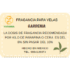Fragancia Gardenia 20 g para velas. Fragancia Gardenia 20 g para velas.