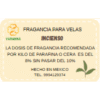 Fragancia Incienso 50 grs para velas Fragancia Incienso 50 grs para velas