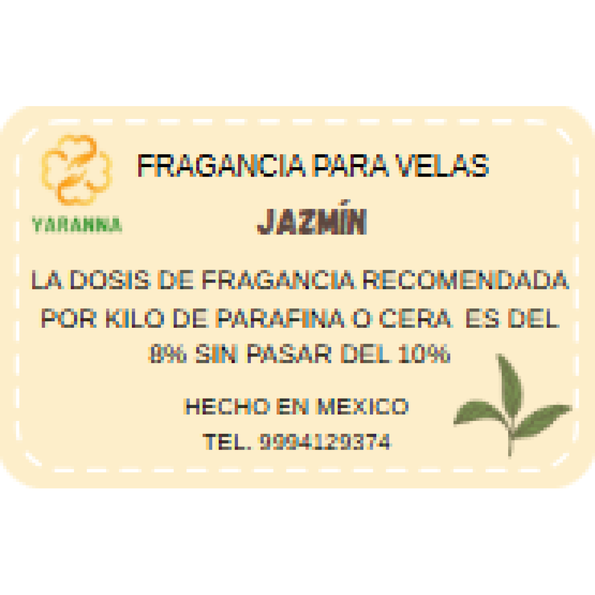 Fragancia Jazmín 20 grs para velas.