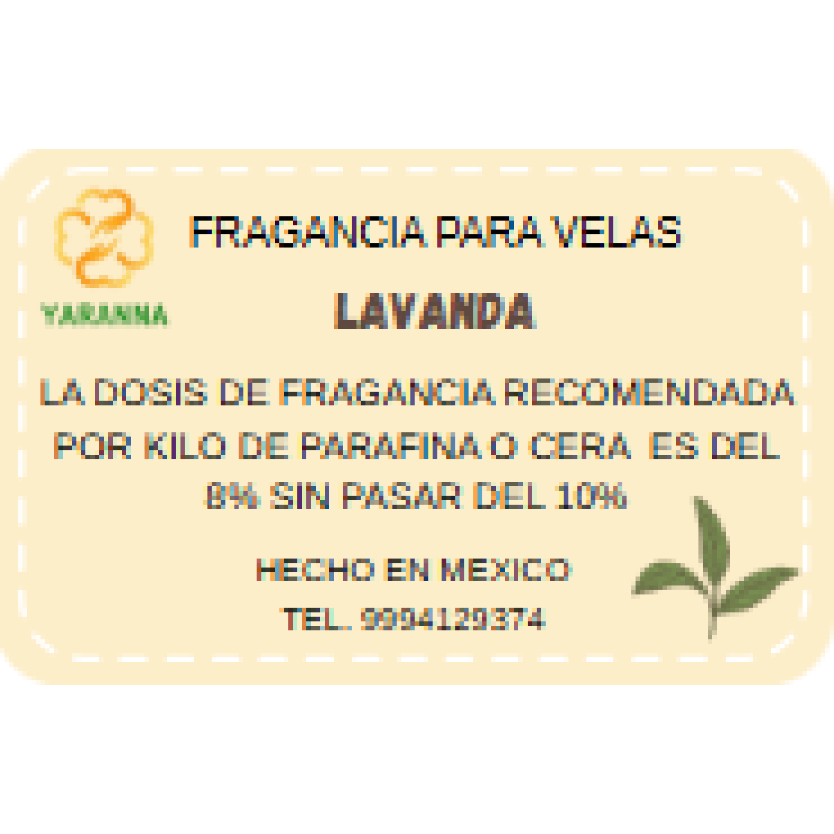 Fragancia Lavanda 125 grs para velas.