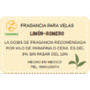 Fragancia Limon Romero 125 grs Fragancia Limon Romero 125 grs