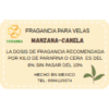 Fragancia Manzana-Canela 250 grs para velas. Fragancia Manzana-Canela 250 grs para velas.