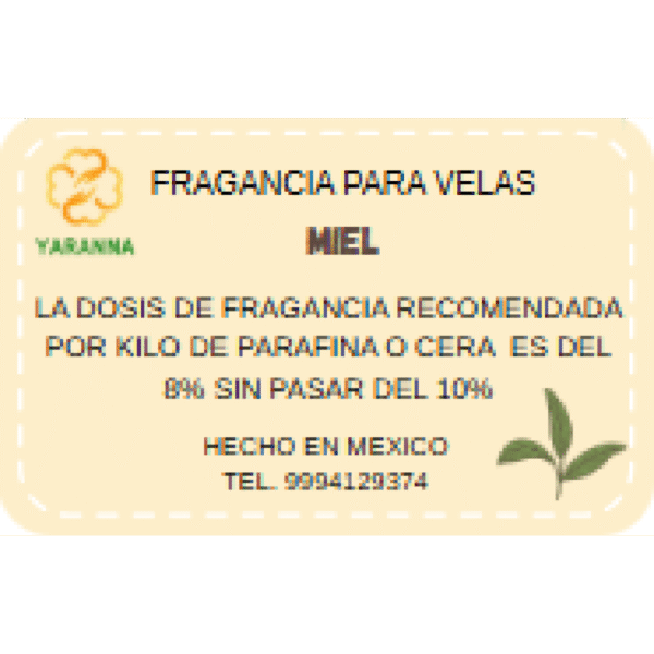 Fragancia Miel 20 g para velas Fragancia Miel 20 g para velas