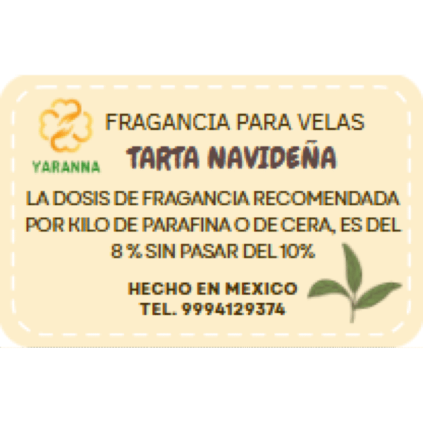 Fragancia Navidad Tarta Navideña para velas 20 grs Fragancia Navidad Tarta Navideña para velas 20 grs