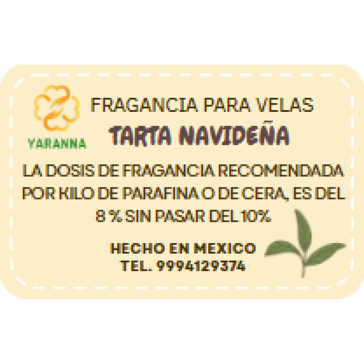 Fragancia Navidad Tarta Navideña para velas 20 grs