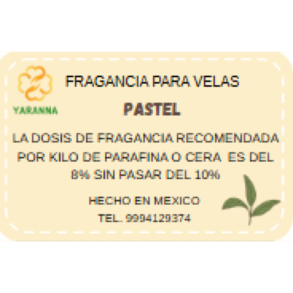 Fragancia Pastel de 20 g para velas Fragancia Pastel de 20 g para velas