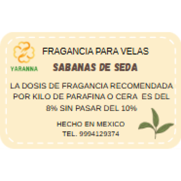 Fragancia Sabanas de Seda 125 gr para velas Fragancia Sabanas de Seda 125 gr para velas