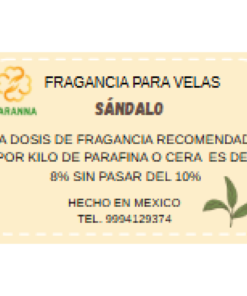 Fragancia Sandalo 20 grs para velas