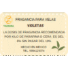 Fragancia Violetas 20 g para velas. Fragancia Violetas 20 g para velas.