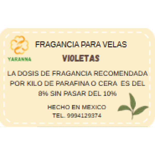 Fragancia Violetas 20 g para velas. Fragancia Violetas 20 g para velas.