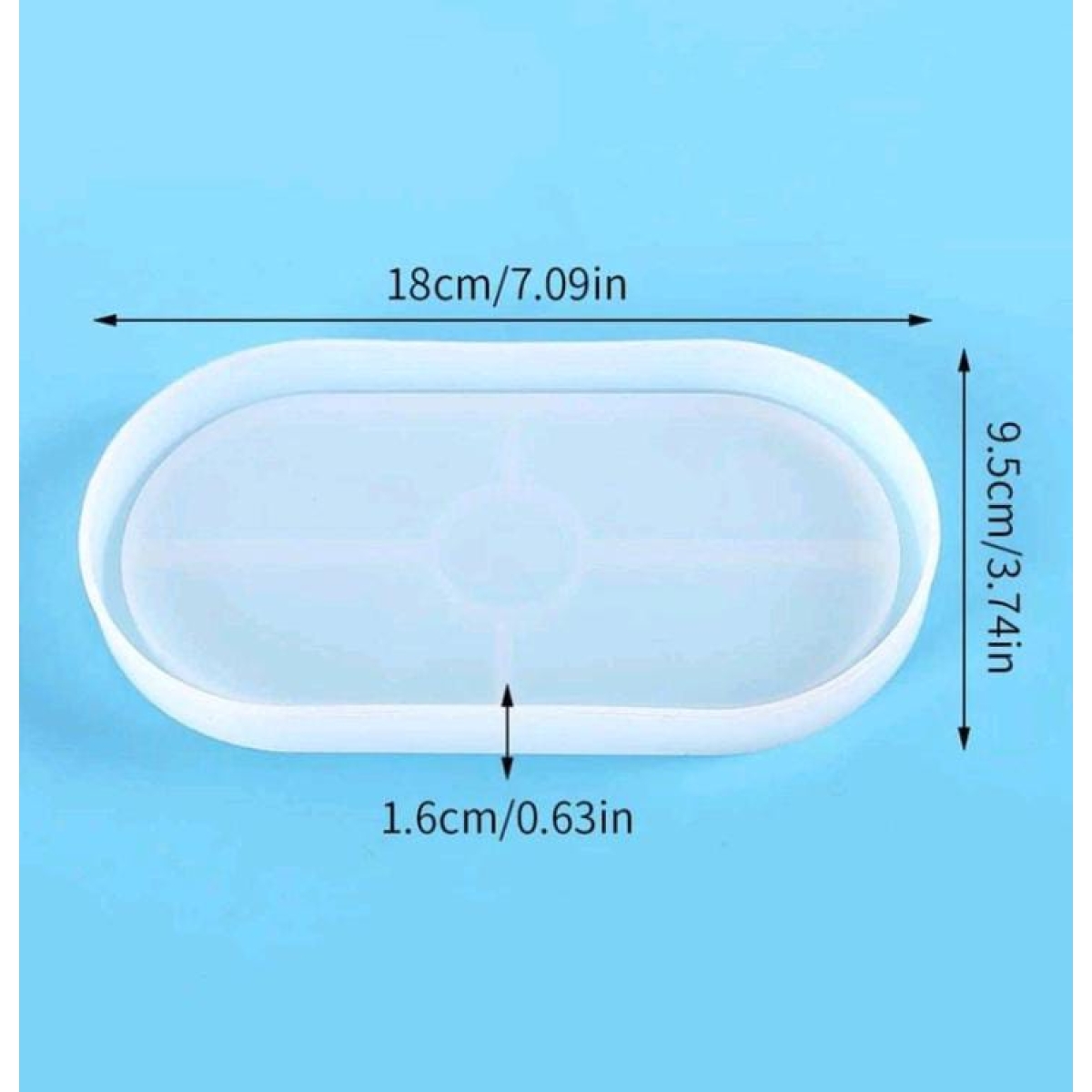 Base Ovalada para concreto o yeso