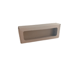 Caja de carton con ventana 22X6X5
