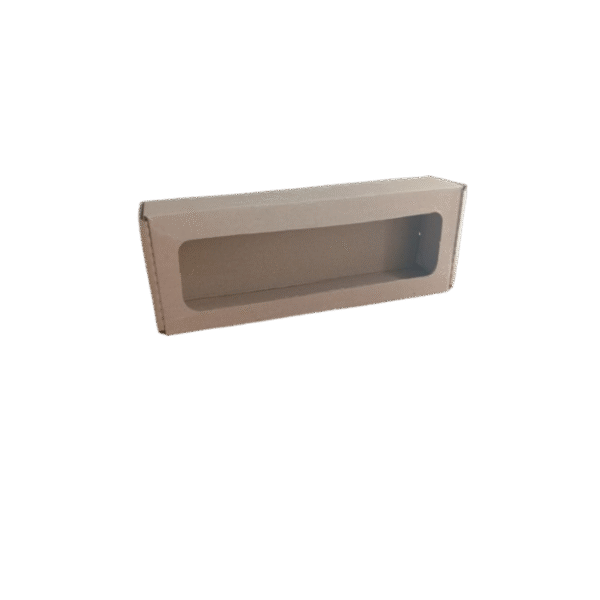 Caja de carton con ventana 22X6X5