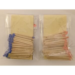 Cerillos de Colores con Papel Fósforo 100 pzas. Cerillos de Colores con Papel Fósforo 100 pzas.