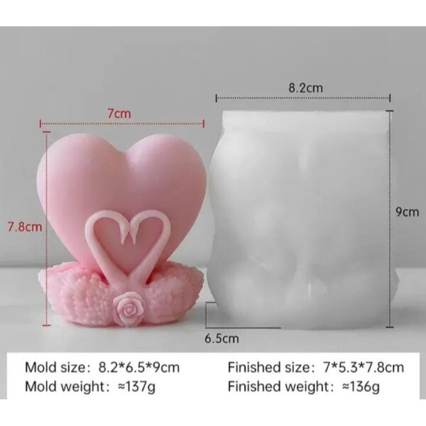 Corazón Cisnes del Amor