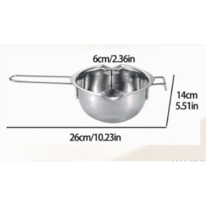 Crisol metálico para derretir cera o parafina Crisol metálico para derretir cera o parafina