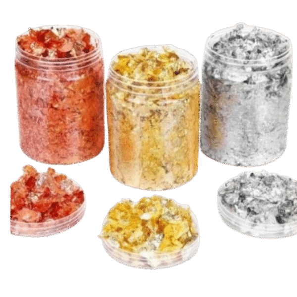 Hoja Trio Oro, Plata y Bronce paquete de 3 pzas.