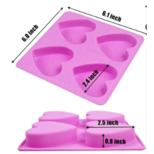 Molde 4 Corazones Molde 4 Corazones