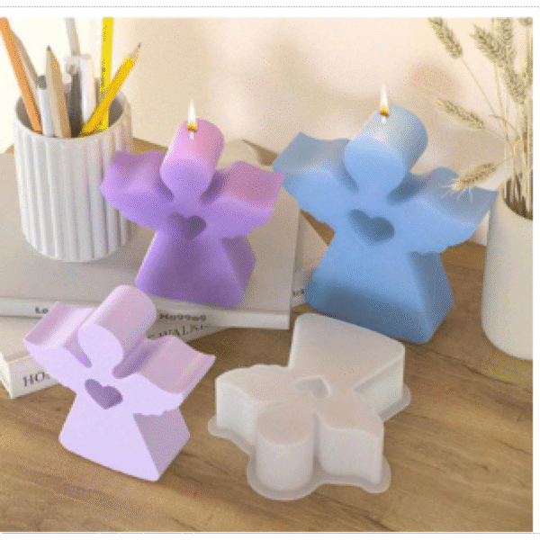 Molde Angel #3 chico corazon al centro 7X7 cm