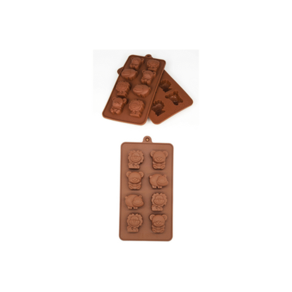 Molde Animalitos 8 cavidades