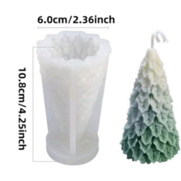 Molde Arbol Navidad Hojas Caídas.