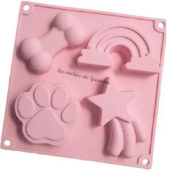 Molde Arcoíris 4 cavidades