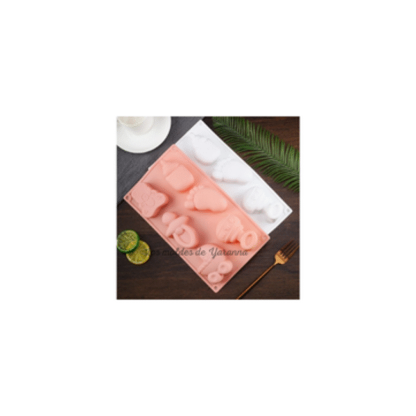 Molde Babyshower 6 cavidades.