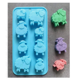 Molde Borregitos 8 cavidades Molde Borregitos 8 cavidades