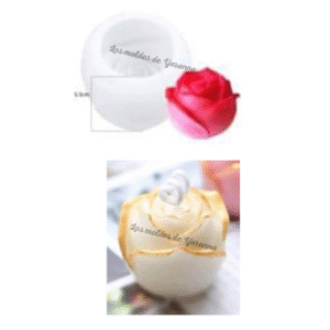 Molde Boton de Rosa Grande 3D Molde Boton de Rosa Grande 3D