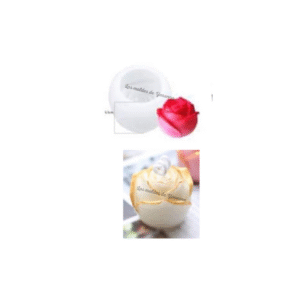 Molde Botón Rosa Mediana 3D Molde Botón Rosa Mediana 3D