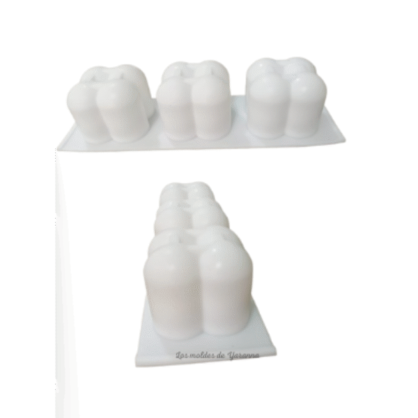 Molde burbujas chicas 3 cavidades