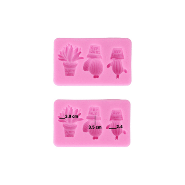 Molde Cactus 3 cavidades